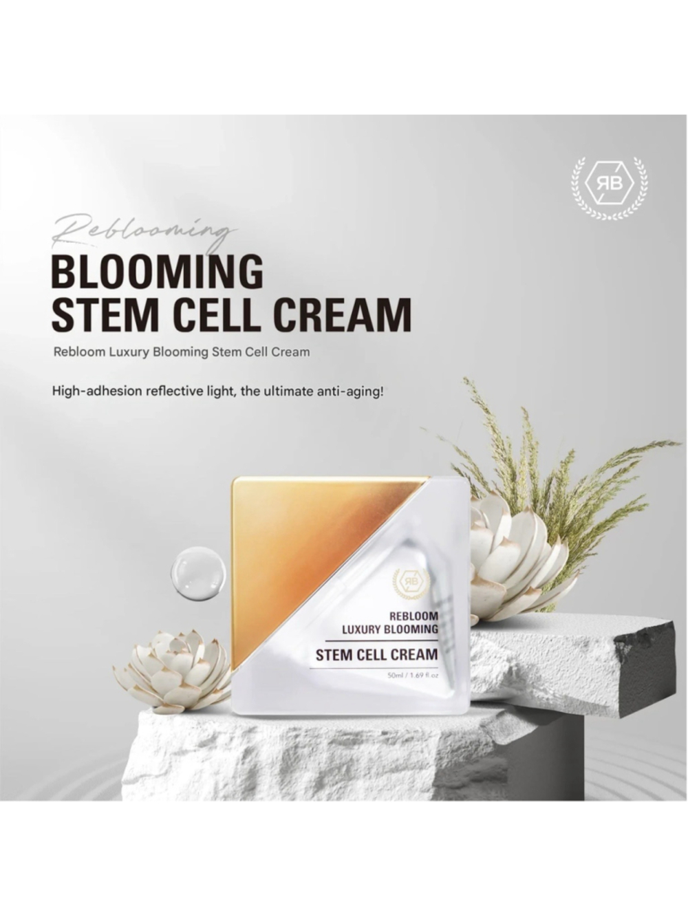 Re:bl REBLOOM LUXURY BLOOMING STEM CELL CREAM 50g. Expired Date 2028
